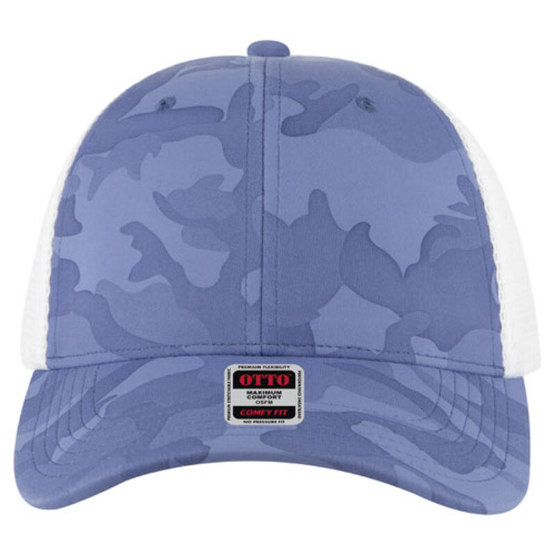 OTTO CAP® OTTO COMFY FIT® 6 Panel Low Profile Mesh Back Trucker Hat Thumbnail
