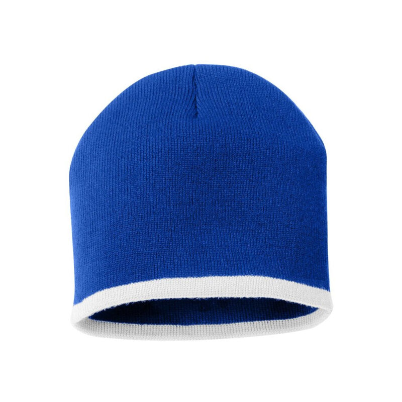 8" Bottom-Striped Beanie Thumbnail
