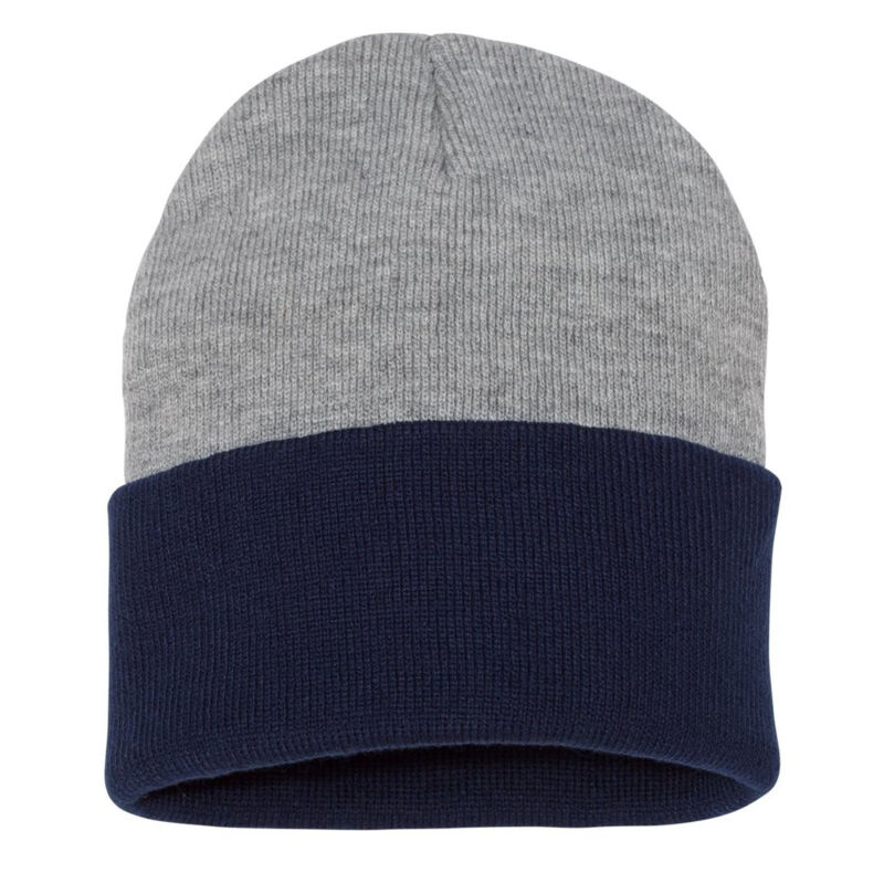 12" Color Blocked Cuffed Beanie Thumbnail