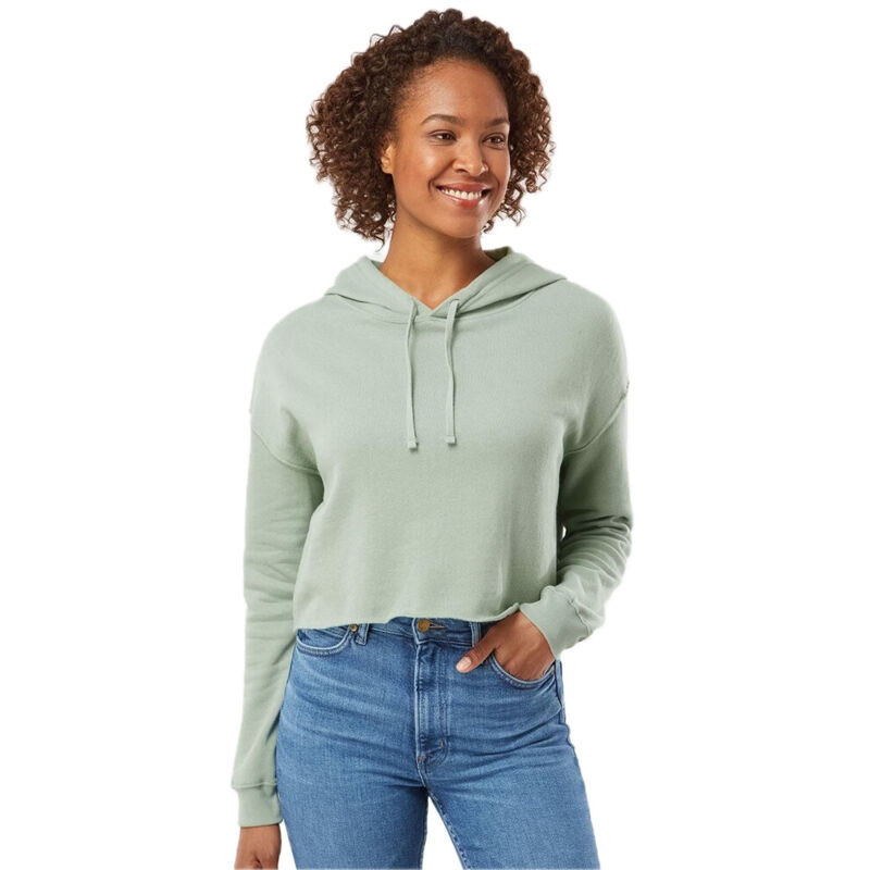Women’s Lightweight Crop Hooded Sweatshirt Thumbnail