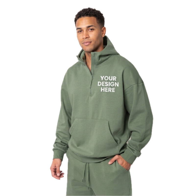 Drop Shoulder Zip-Up Thumbnail