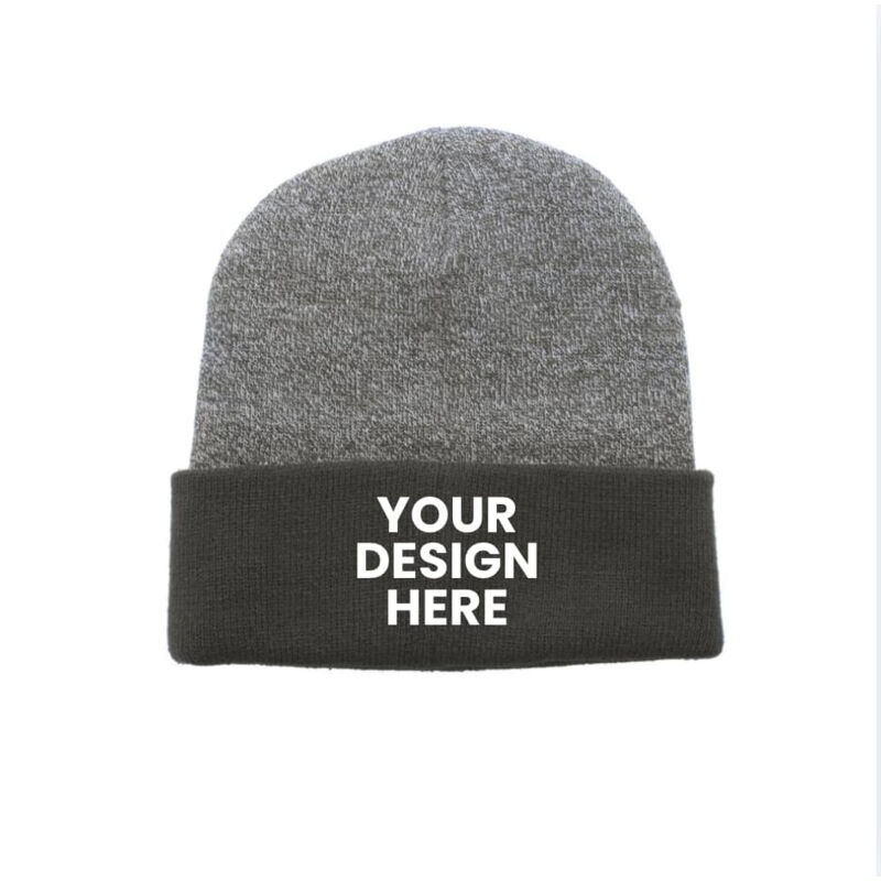 Heather Two-Tone Cuff Beanie Thumbnail